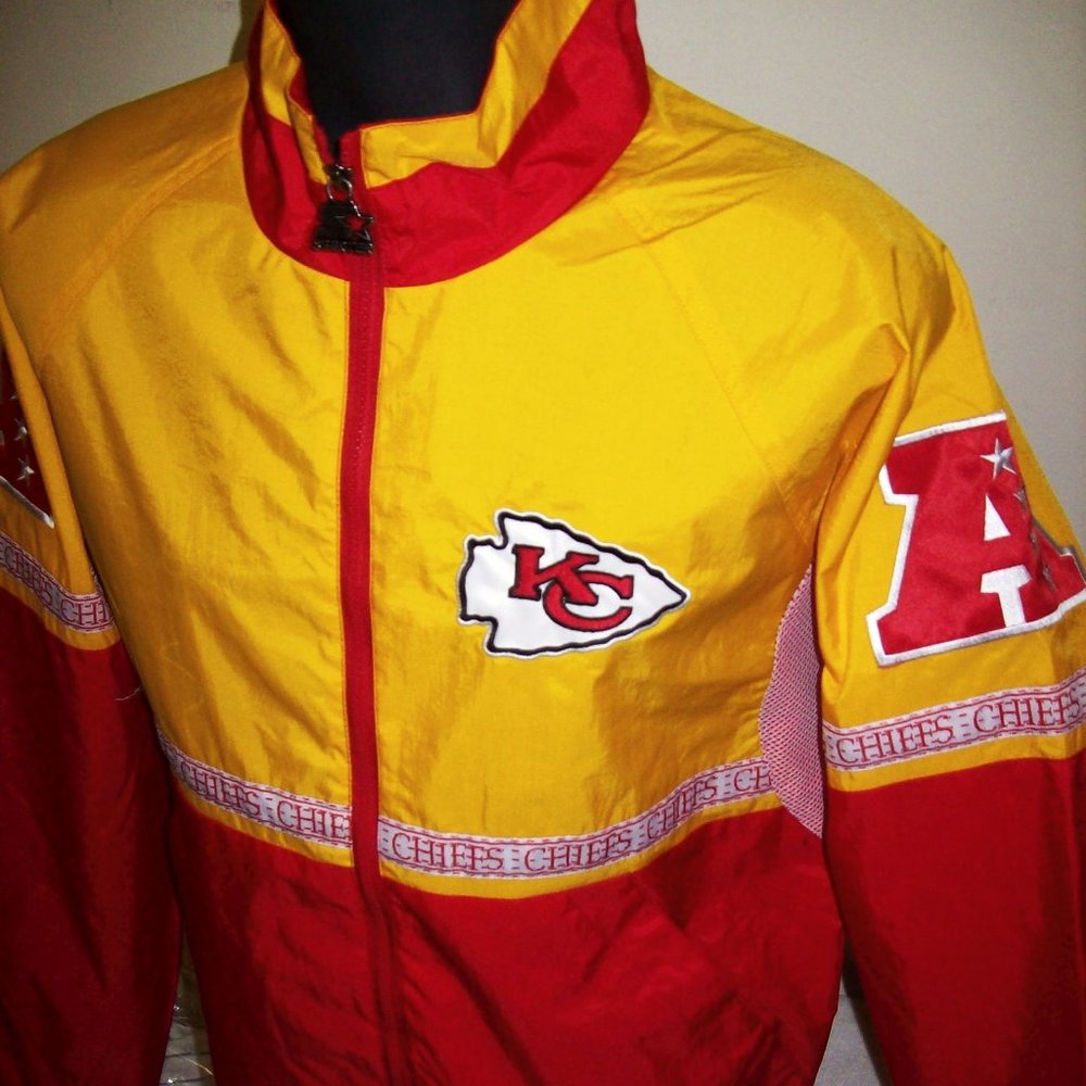 KANSAS CITY CHIEFS Starter Light weight Jacket 3X 4X 5X